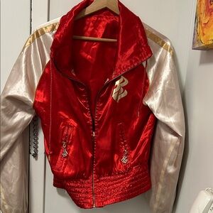 Rocawear Vintage Y2K 00’s Red Reversible Satin Bomber Jacket